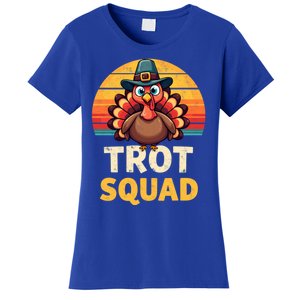 Retro Turkey Trot Squad Thanksgiving Day Harvest Festival Gift Women's T-Shirt