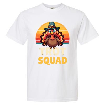 Retro Turkey Trot Squad Thanksgiving Day Harvest Festival Gift Garment-Dyed Heavyweight T-Shirt