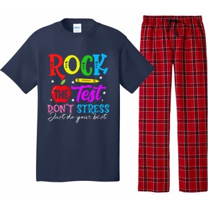 Rock The Test DonT Stress Just Do Your Best Teacher Pajama Set