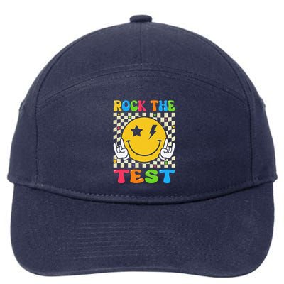 Rock The Test Funny Testing Day 7-Panel Snapback Hat