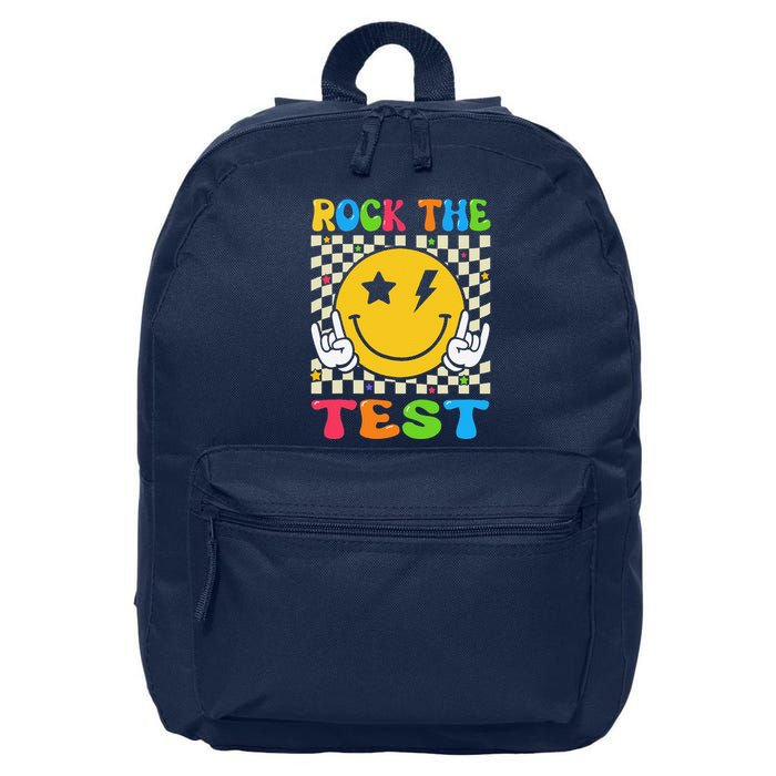 Rock The Test Funny Testing Day 16 in Basic Backpack