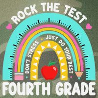 Rock The Test Day 4th Grade Teacher Fourth Grade Testing Legacy Tie Dye Trucker Hat