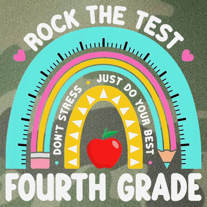 Rock The Test Day 4th Grade Teacher Fourth Grade Testing Legacy Tie Dye Trucker Hat