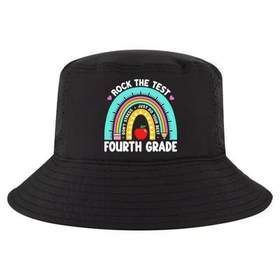 Rock The Test Day 4th Grade Teacher Fourth Grade Testing Cool Comfort Performance Bucket Hat