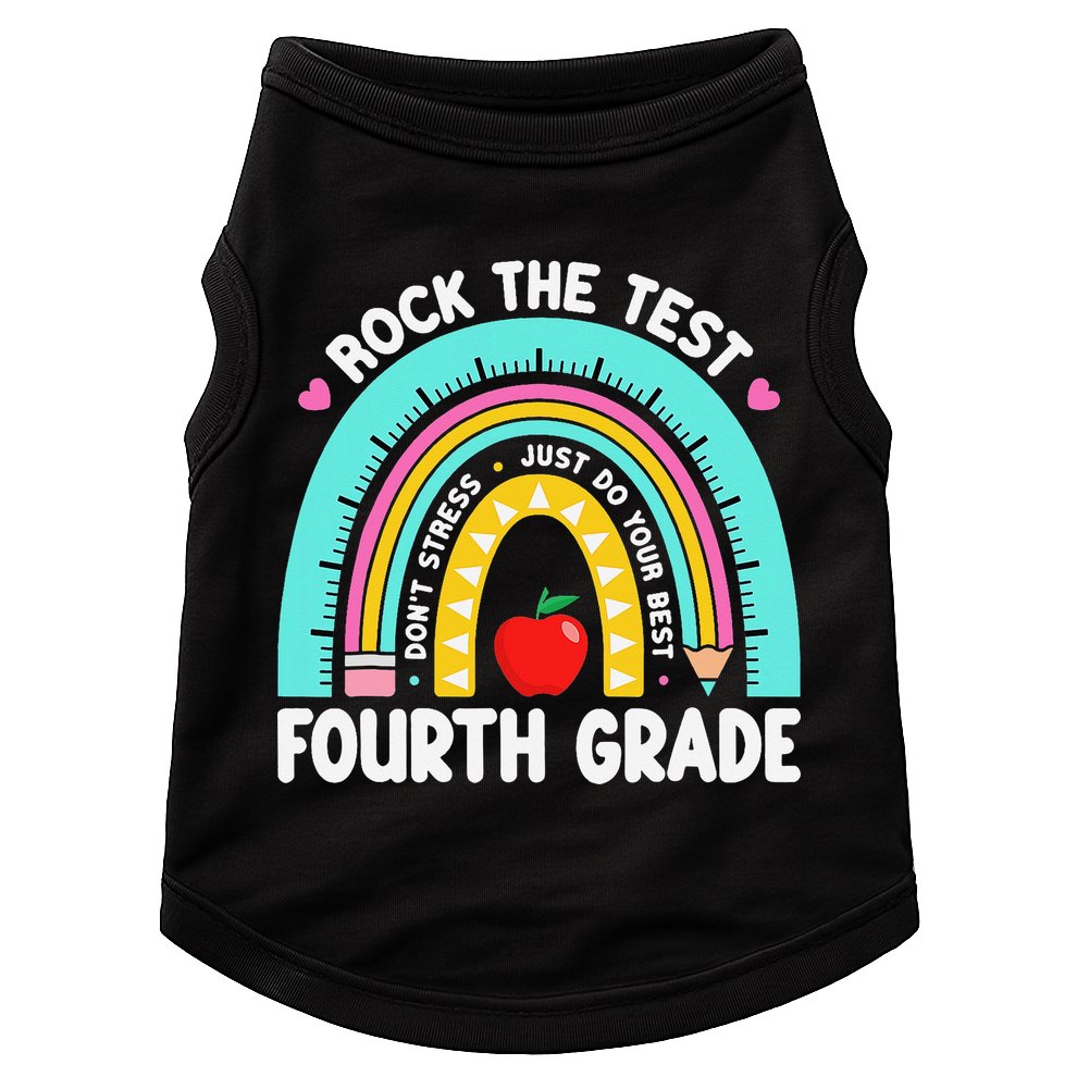 Rock The Test Day 4th Grade Teacher Fourth Grade Testing Doggie Tank