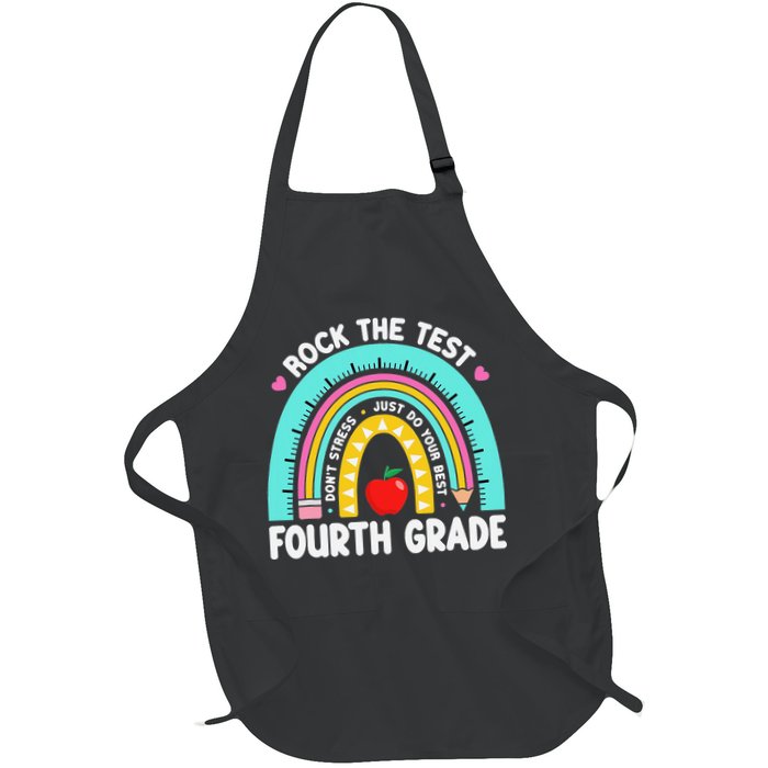 Rock The Test Day 4th Grade Teacher Fourth Grade Testing Apron