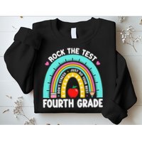 Rock The Test Day 4th Grade Teacher Fourth Grade Testing Sweatshirt