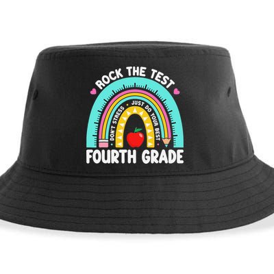 Rock The Test Day 4th Grade Teacher Fourth Grade Testing Sustainable Bucket Hat