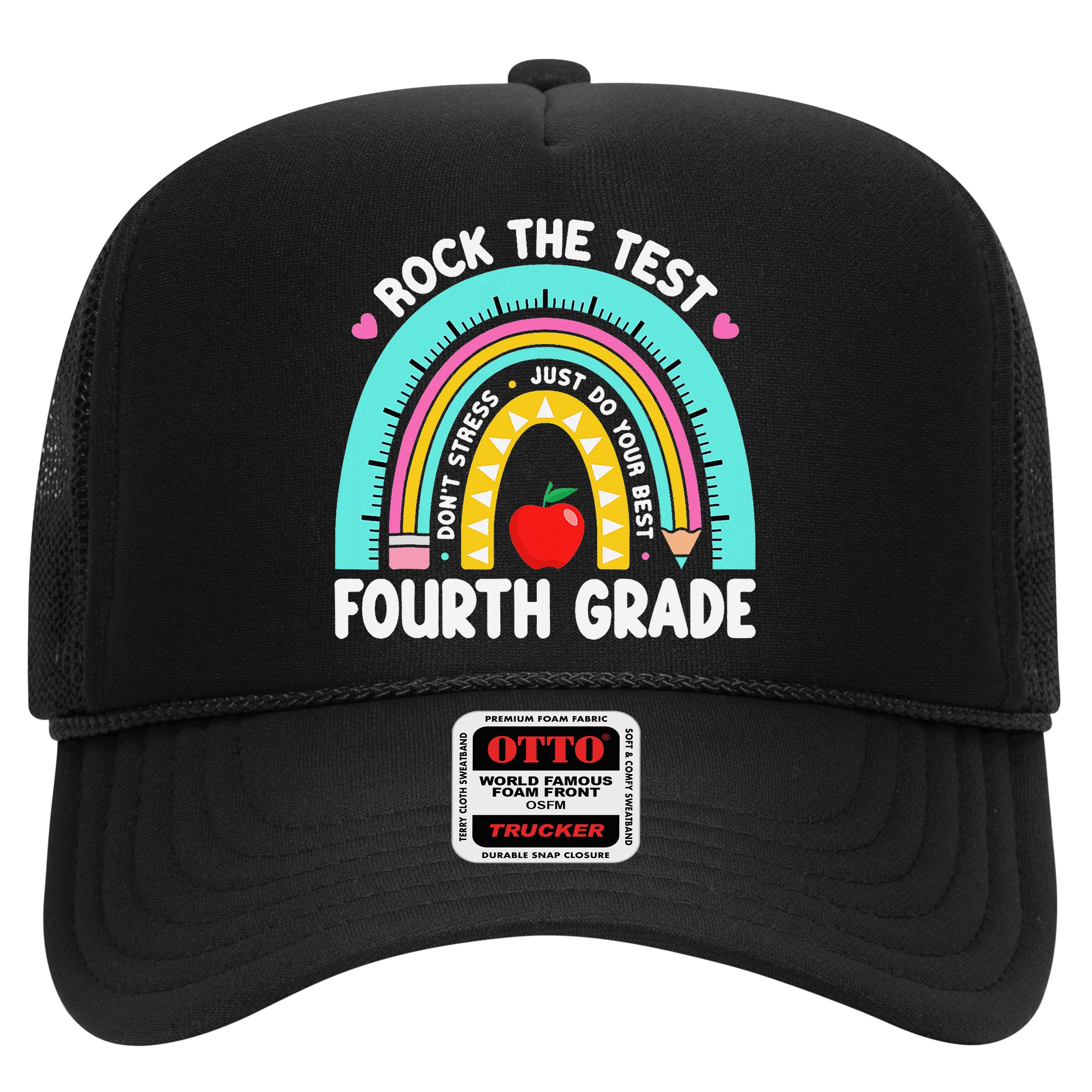Rock The Test Day 4th Grade Teacher Fourth Grade Testing Hat