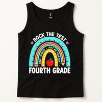 Rock The Test Day 4th Grade Teacher Fourth Grade Testing Tank Top