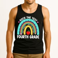 Rock The Test Day 4th Grade Teacher Fourth Grade Testing Tank Top