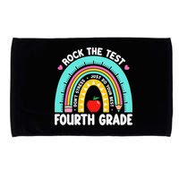 Rock The Test Day 4th Grade Teacher Fourth Grade Testing Microfiber Hand Towel