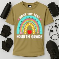 Rock The Test Day 4th Grade Teacher Fourth Grade Testing Performance Shirt