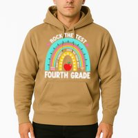 Rock The Test Day 4th Grade Teacher Fourth Grade Testing Hoodie