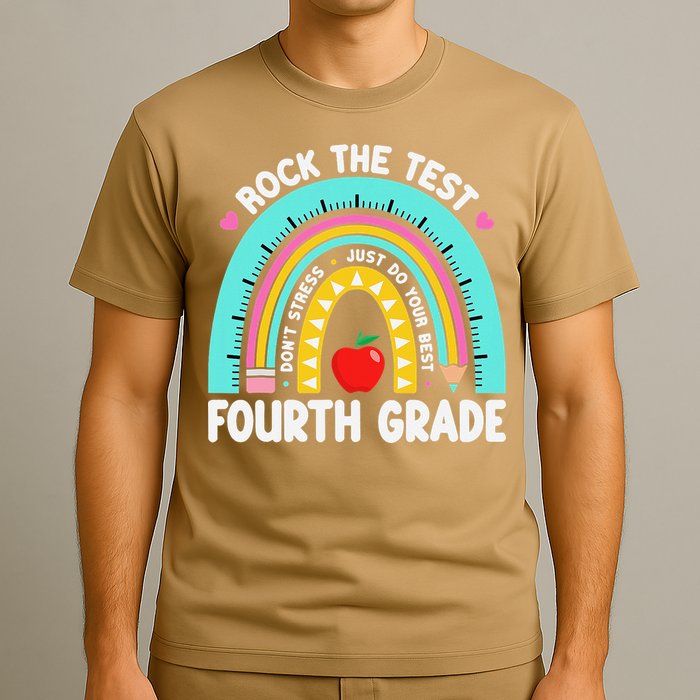Rock The Test Day 4th Grade Teacher Fourth Grade Testing T-Shirt