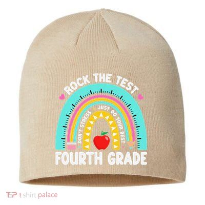 Rock The Test Day 4th Grade Teacher Fourth Grade Testing Sustainable Beanie