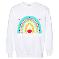 Rock The Test Day 4th Grade Teacher Fourth Grade Testing Garment-Dyed Sweatshirt