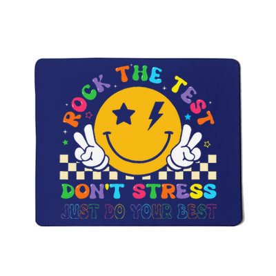 Rock The Test For Teacher Student Testing Day Mousepad