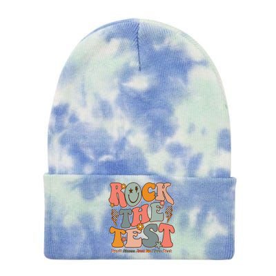 Rock The Test Testing Day DonT Stress Do Your Best Test Day Tie Dye 12in Knit Beanie