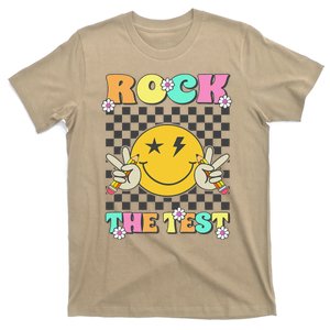 Rock The Test Testing Day Retro Motivational Teacher Student T-Shirt