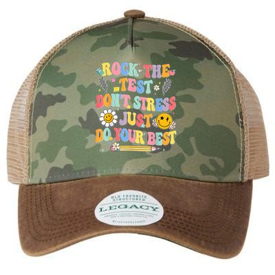 Rock The Test Do Your Best Testing Day Teacher Legacy Tie Dye Trucker Hat
