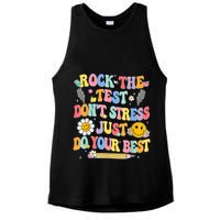 Rock The Test Do Your Best Testing Day Teacher Ladies PosiCharge Tri-Blend Wicking Tank