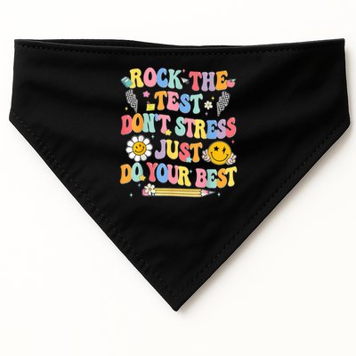 Rock The Test Do Your Best Testing Day Teacher USA-Made Doggie Bandana
