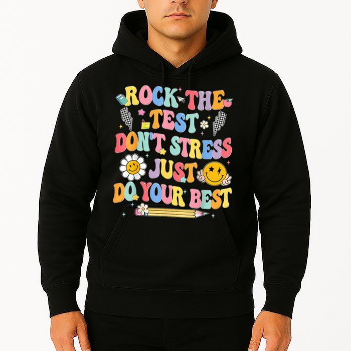 Rock The Test Do Your Best Testing Day Teacher Hoodie