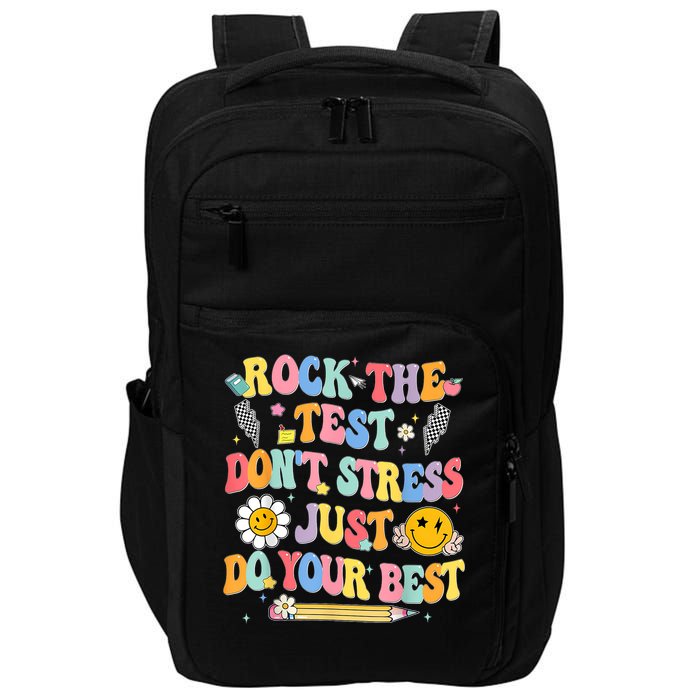 Rock The Test Do Your Best Testing Day Teacher Impact Tech Backpack
