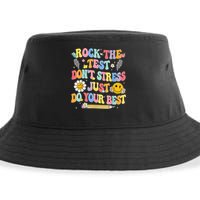 Rock The Test Do Your Best Testing Day Teacher Sustainable Bucket Hat