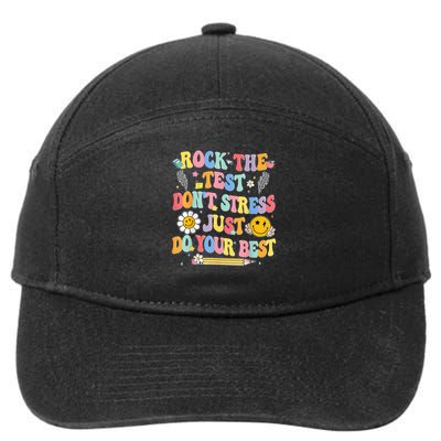 Rock The Test Do Your Best Testing Day Teacher 7-Panel Snapback Hat