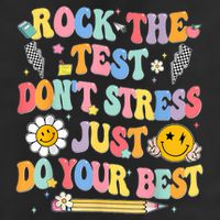 Rock The Test Do Your Best Testing Day Teacher Adult Drive Performance Visor