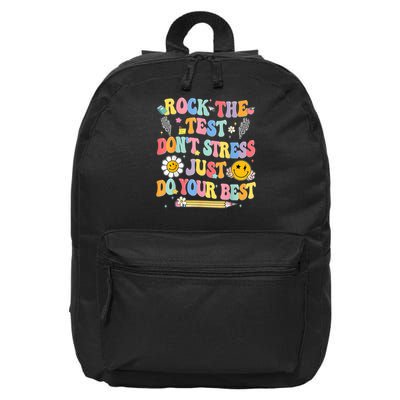 Rock The Test Do Your Best Testing Day Teacher 16 in Basic Backpack