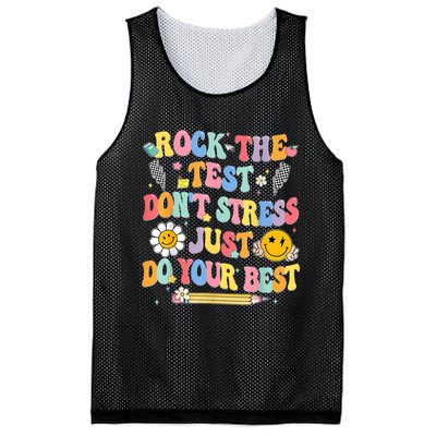 Rock The Test Do Your Best Testing Day Teacher Mesh Reversible Basketball Jersey Tank