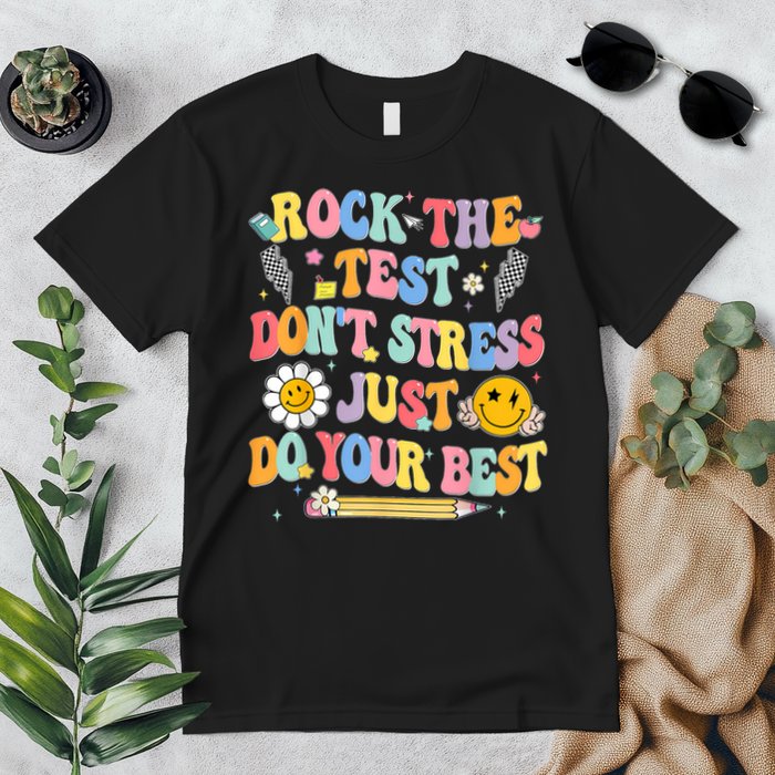 Rock The Test Do Your Best Testing Day Teacher Premium T-Shirt