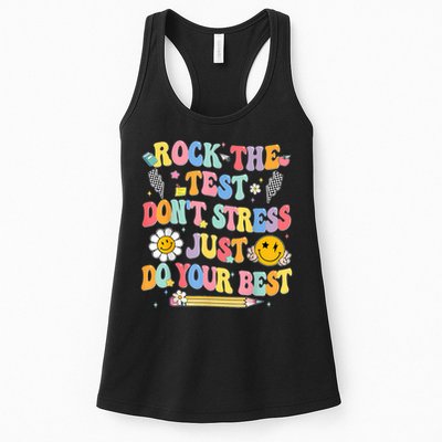 Rock The Test Do Your Best Testing Day Teacher Womens Tank Top