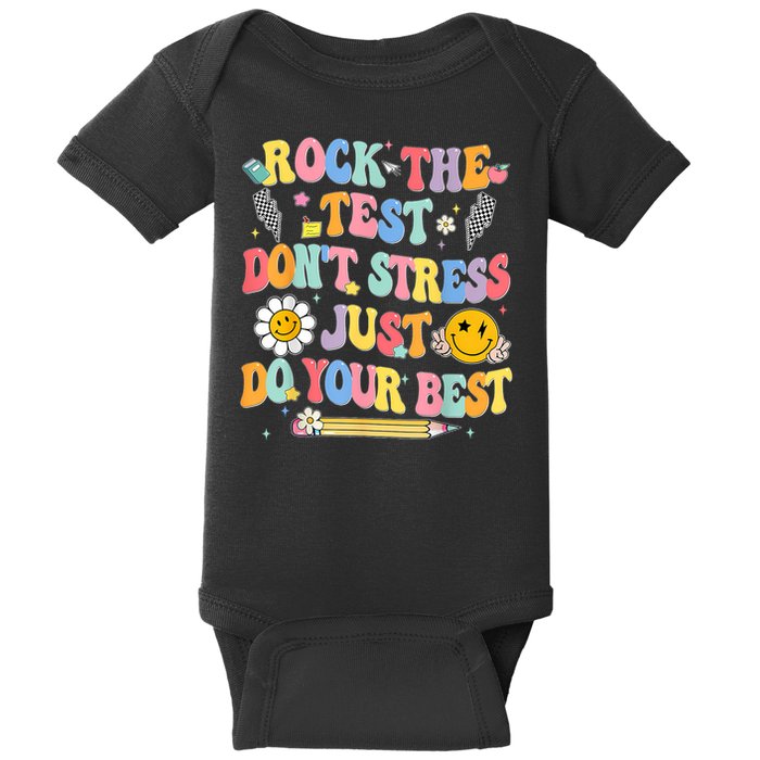 Rock The Test Do Your Best Testing Day Teacher Baby Bodysuit