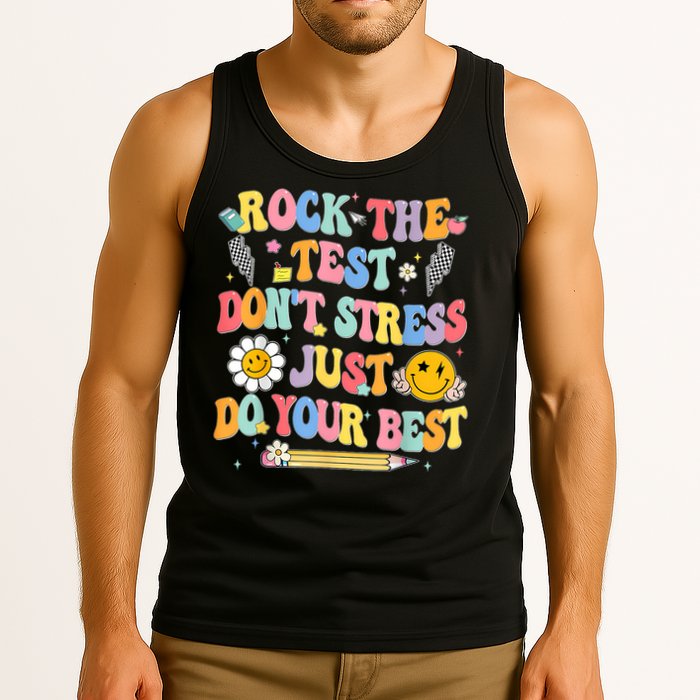 Rock The Test Do Your Best Testing Day Teacher Tank Top