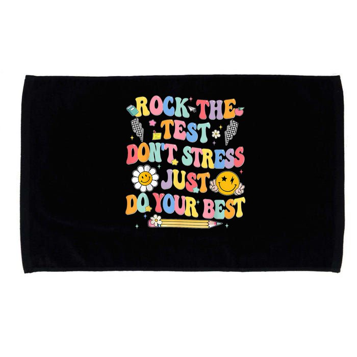 Rock The Test Do Your Best Testing Day Teacher Microfiber Hand Towel