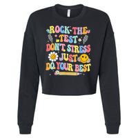 Rock The Test Do Your Best Testing Day Teacher Cropped Pullover Crew