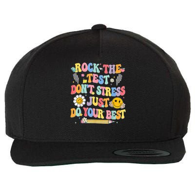 Rock The Test Do Your Best Testing Day Teacher Wool Snapback Cap