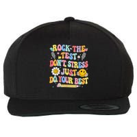 Rock The Test Do Your Best Testing Day Teacher Wool Snapback Cap