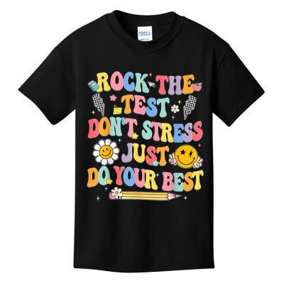Rock The Test Do Your Best Testing Day Teacher Kids T-Shirt