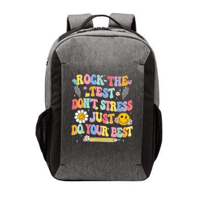 Rock The Test Do Your Best Testing Day Teacher Vector Backpack
