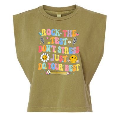 Rock The Test Do Your Best Testing Day Teacher Garment-Dyed Women's Muscle Tee