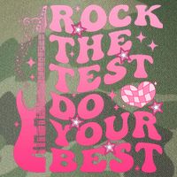 Rock The Test Do Your Best Testing Day For Teacher Student  Legacy Tie Dye Trucker Hat