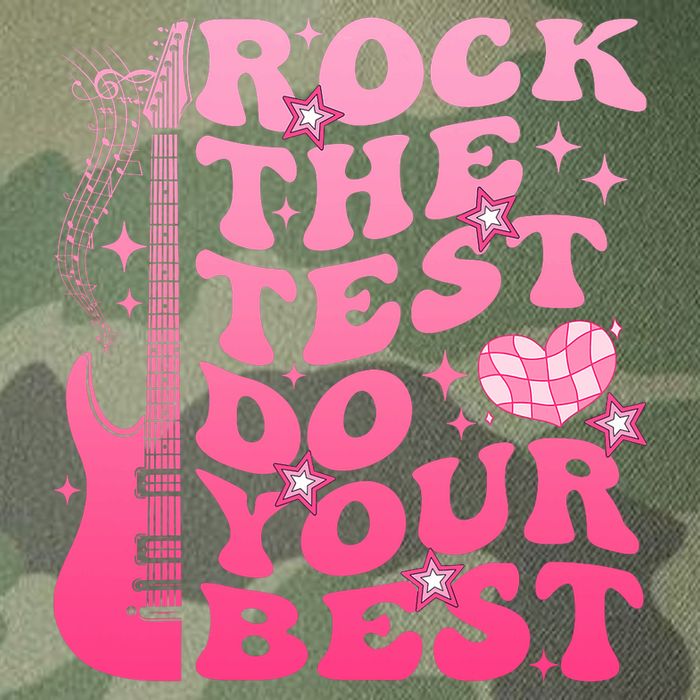 Rock The Test Do Your Best Testing Day For Teacher Student  Legacy Tie Dye Trucker Hat