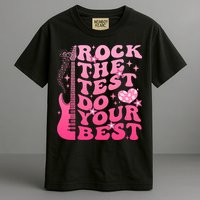 Rock The Test Do Your Best Testing Day For Teacher Student  Garment-Dyed Heavyweight T-Shirt