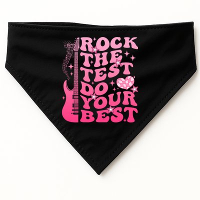 Rock The Test Do Your Best Testing Day For Teacher Student  USA-Made Doggie Bandana