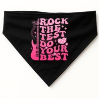 Rock The Test Do Your Best Testing Day For Teacher Student  USA-Made Doggie Bandana